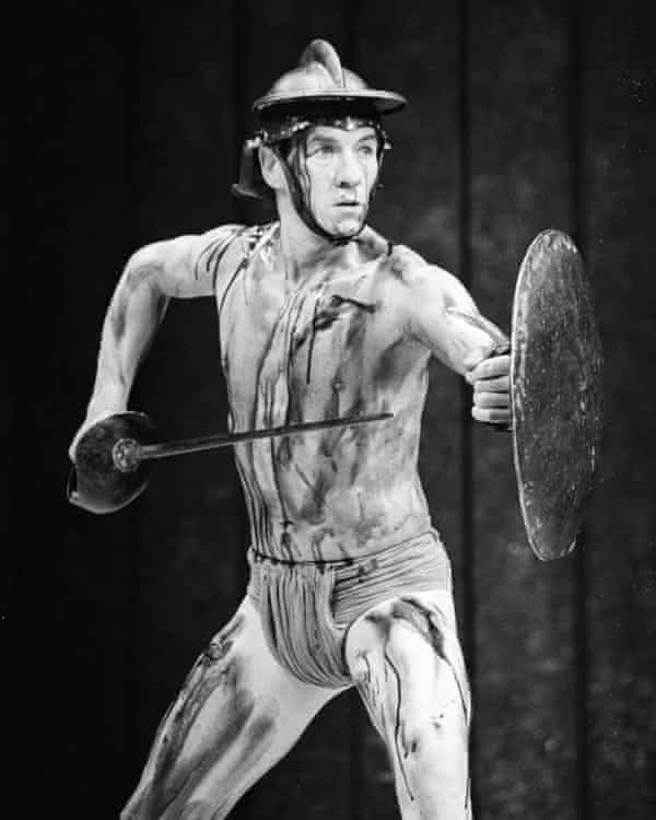 Ian McKellen as Coriolanus at the National Theatre, London, in 1984.