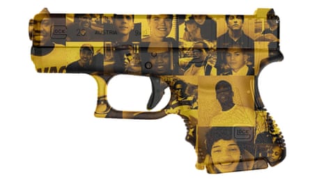 Photomontage with the faces of police shootings in USA Jan 2015- June 2015