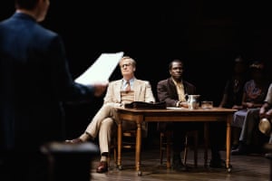 Jeff Daniels and Gbenga Akinnagbe in To Kill a Mockingbird.