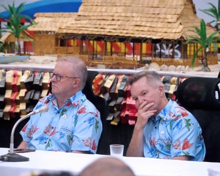 Anthony Albanese and Chris Bowen at Pre-COP31