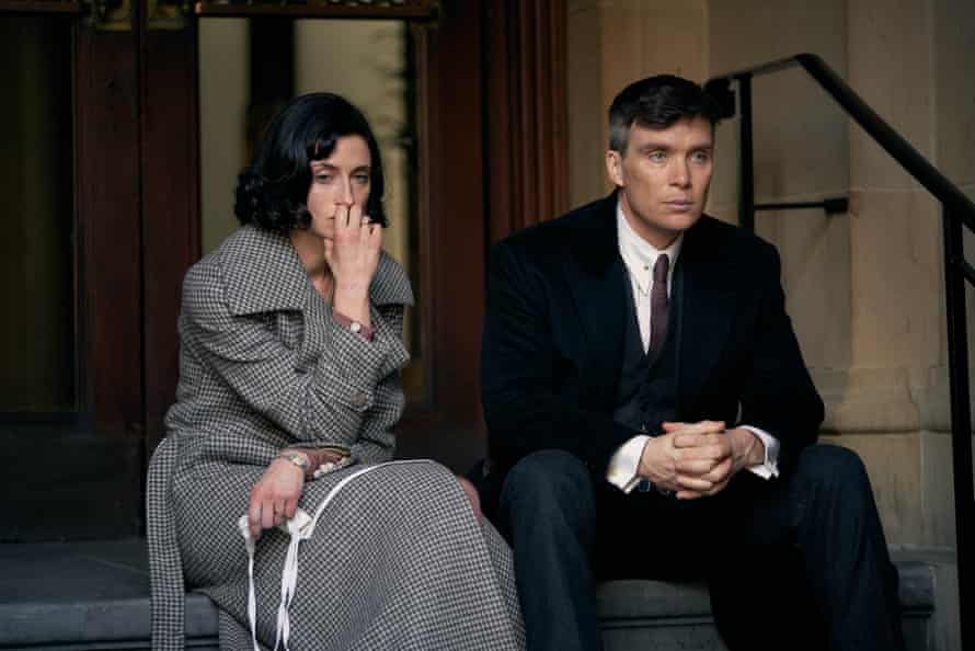 Lizzie (Natasha O’Keeffe) and Tommy (Cillian Murphy) in Peaky Blinders