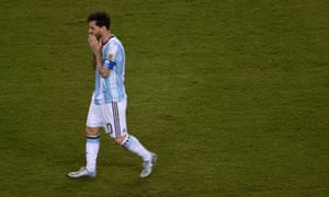 Lionel Messi contemplates his missed penalty in the shoot-out