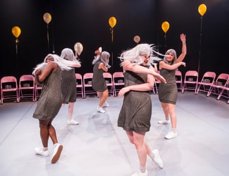 A scene from Smack That (a Conversation) at the Barbican in 2018.