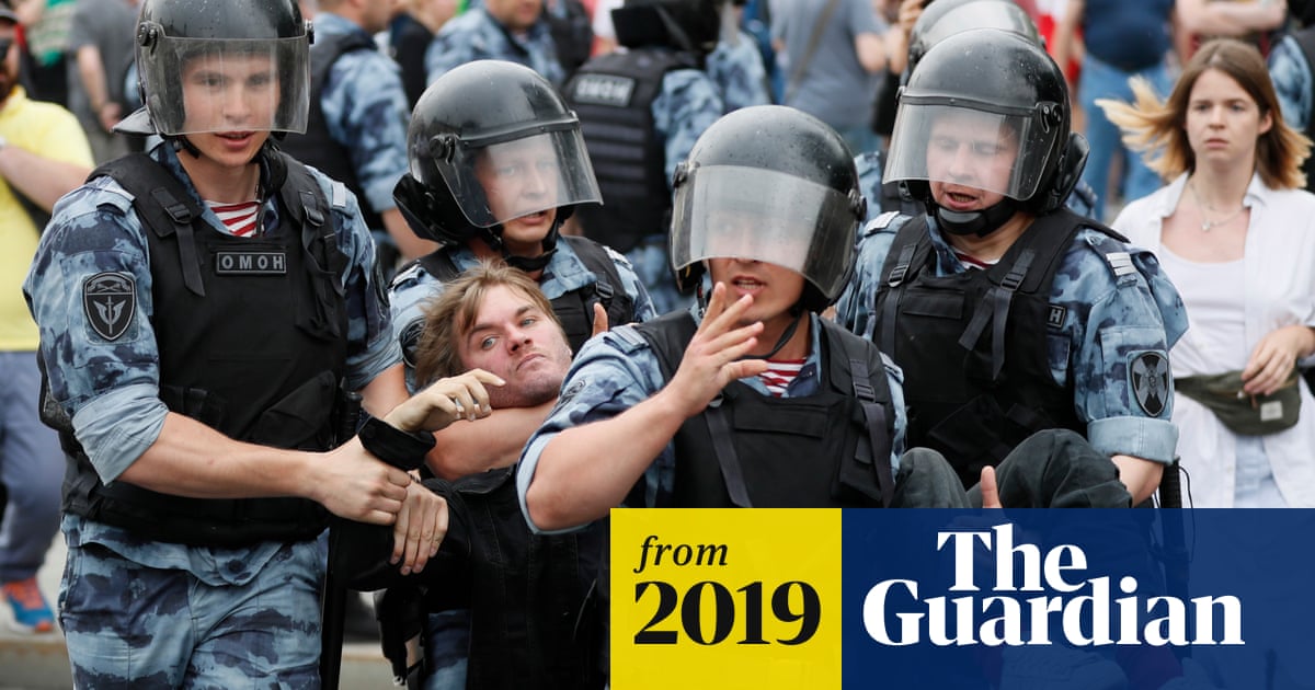Police Detain Hundreds In Moscow During Protests Over Russian 