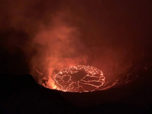 The continuing eruption in the Halema’uma’u crater at Kilauea volcano, Hawaii