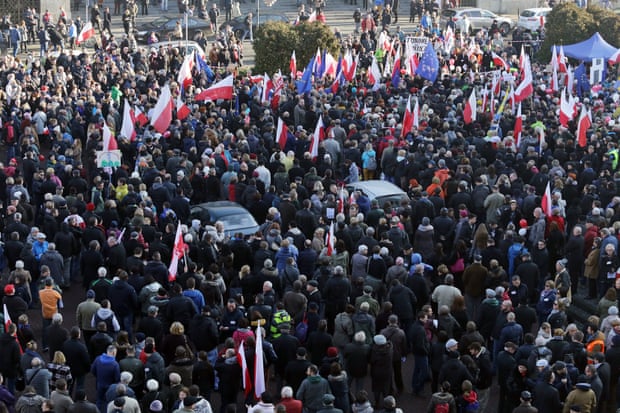 Protest held in Katowice by the Committee for the Defence of Democracy19 Dec 2015, Katowice, Poland.