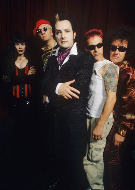 Patricia Morrison, Captain Sensible, Dave Vanian, Pinch and Monty Oxymoron at the Fillmore in San Francisco, 1999.
