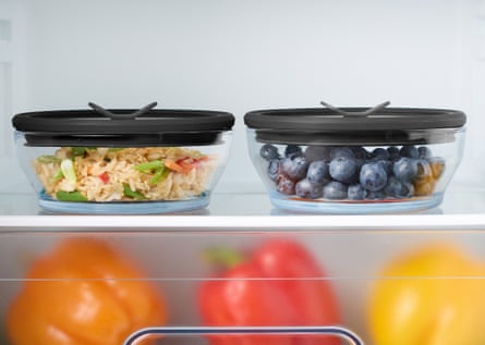 Anyday two-cup glass round dish multipack