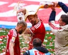 European football: Kane uncorks title party with hat-trick; Lewandowski to leave Barça
