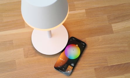 Stylish Battery-Operated Table Lamp: It's Small and Portable