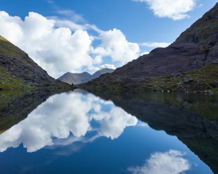 Lough Cummeenoughter, Ireland’s highest lake.
