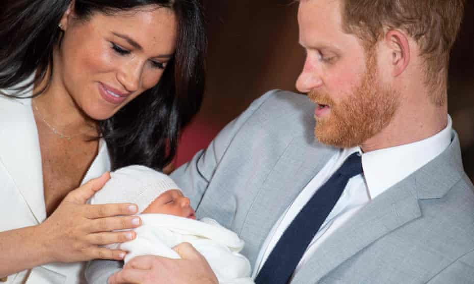 The Duke and Duchess of Sussex and their baby