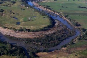 Floodwaters along the Manning River