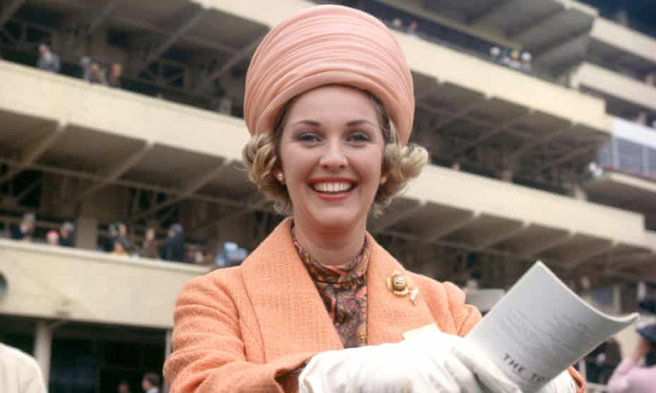 Katie Boyle at the Epsom Derby in 1963.