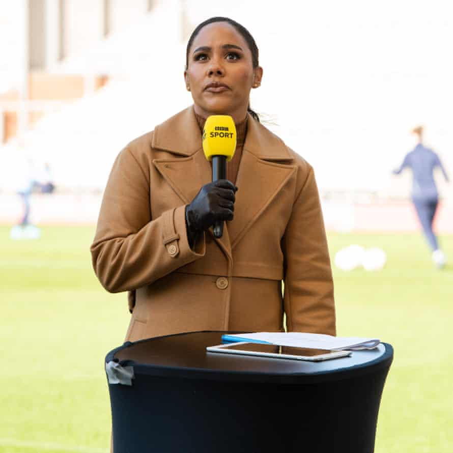 Former England and Arsenal legend, now TV presenter, Alex Scott.