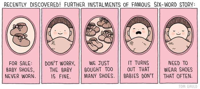 Tom Gauld on the famous six-word story – cartoon | Books | The Guardian