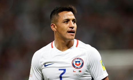 Alexis Sánchez, who is at the Confederations Cup with Chile, has one year left on his Arsenal contract.