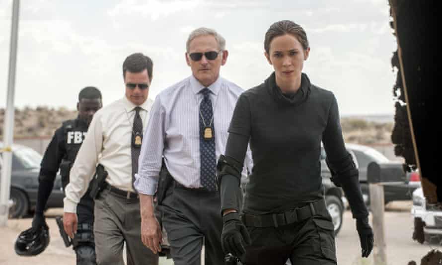 Victor Garber and Emily Blunt in Sicario.