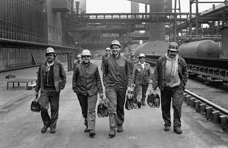 Coking plant Zollverein, Coal Mine Industrial Complex in Essen, workers