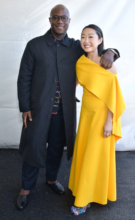 Barry Jenkins and Lulu Wang at the 2022 Film Independent Spirit Awards in Santa Monica, California, 2022