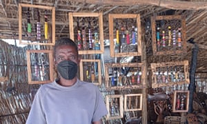 Before pandemic Potiphar Tilinga sold souvenirs to tourists, now he is struggling to make a living.