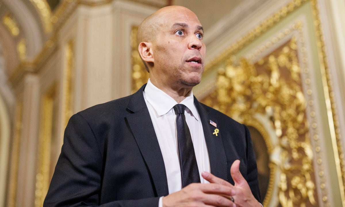 Booker makes a stand against Trump – and doesn't stop for 25 hours | US politics | The Guardian