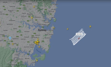 Police are searching the water just off the coast near Sydney.