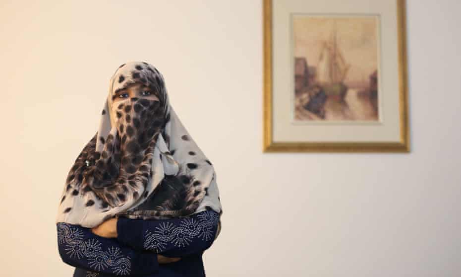 Zunera Ishaq, woman who launched the legal challenge against Ottawa’s niqab ban at citizenship oath-taking ceremonies, poses in her home.