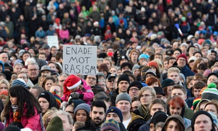 Anti-racism demonstration in Stockholm