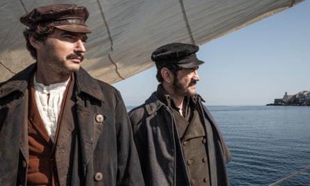 Vinicio Marchioni and Eduardo Scarpetta in The Lions of Sicily.