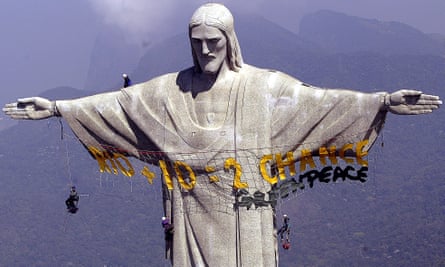 Christ the Redeemer on top of Corcovado mountain, Rio de Janeiro