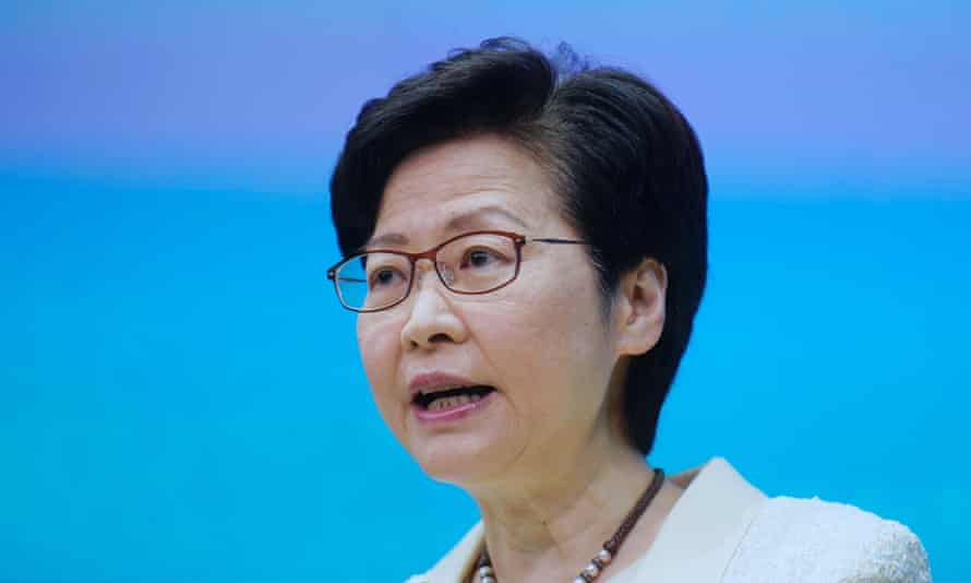 Hong Kong’s chief executive Carrie Lam.