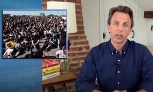 Seth Meyers: ‘Trump and the police establishment are obviously threatened by the widespread popularity of the protests.’