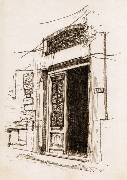 The entrance of the building where the Greek poet Constantine P Cavafy lived for most of his life. It now hosts the Cavafy Museum.