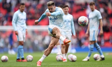 Jack Grealish of Manchester City warms up.