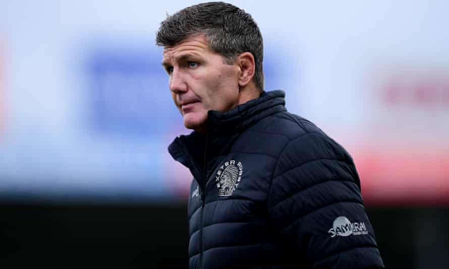 Exeter’s Rob Baxter believes the Premiership should adopt the Top 14 policy of a game being called off after a set number of positive tests.