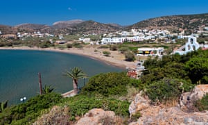Galissas bay at Syros island in Greece