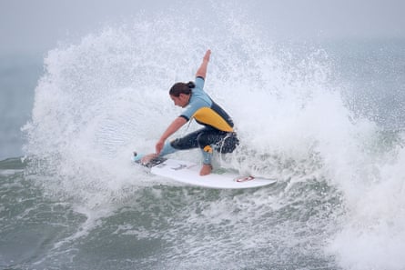 Tyler Wright of Australia at the 2016 Hurley Pro at Trestles at San Onofre state beach, California.