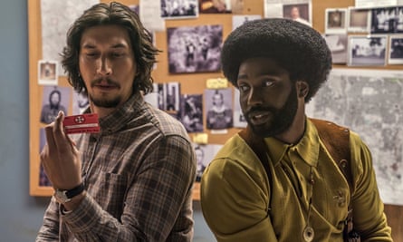 Adam Driver and John David Washington in BlacKkKlansman.