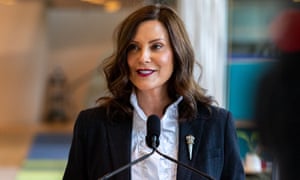 Michigan governor Gretchen Whitmer provided an update on COVID-19 return-to-work guidelines in May