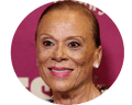 a woman smiling