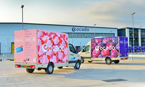 Ocado vans, new livery