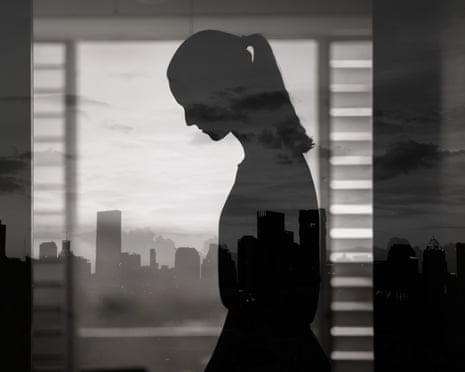 Woman in shadow