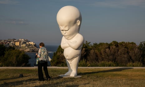 Angry Boy by Viktor Freso at the 2019 Sculpture by the Sea exhibition in Sydney. On Sunday it was announced that the 2020 exhibition had been postposed due to the coronavirus and might not go ahead until next year