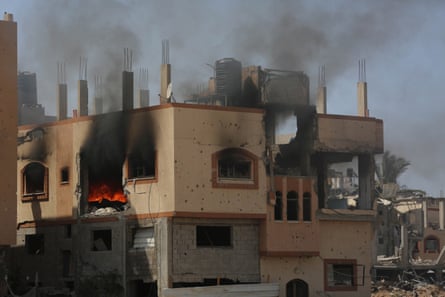 Buildings damaged by Israeli attacks