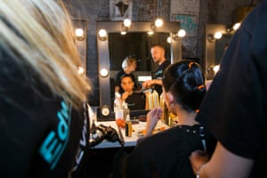 Raenee Sydney backstage.