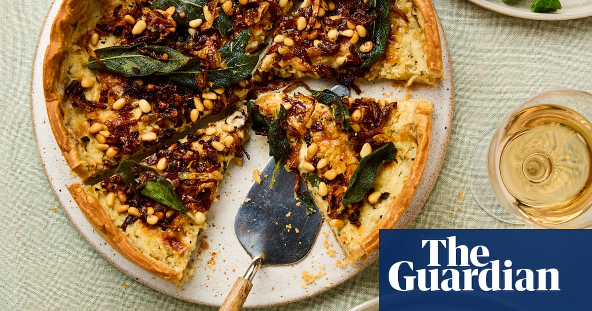 Meera Sodha's recipe for dolcelatte tart with sage and pine nuts