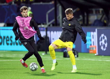 Bodo/Glimt's Hakon Evjen (left) and Odin Bjortuft get the blood pumping.