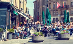 Take your time: Bourg-de-Four Square in Geneva’s old town.