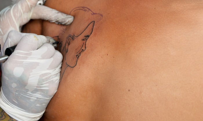 Aung San Suu Kyi Tattoos Flourish Among Myanmar S Resistance Global Development The Guardian Aung San Suu Kyi Tattoos Flourish Among Myanmar S Resistance Global Development The Guardian